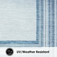thumbnail image 4 of Nicole Miller New York Patio Country Layla Modern Border Indoor/Outdoor Area Rug, Blue/Ivory , 7'9"x10'2", 4 of 9