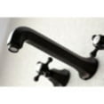 thumbnail image 4 of Kingston Brass KS4025BX Metropolitan Two-Handle Wall Mount Roman Tub Faucet, Oil Rubbed Bronze, 4 of 5