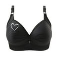 thumbnail image 3 of LSLJS Wireless Bras for Women Plus Size Push up Bras Soft Solid Color Valentine's Day Heart Printed No Underwire Lingerie, Gifts for Women, 3 of 3