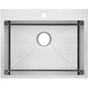 25 in. 18 Gauge CUPC Approved Brushed Nickel Laundry Sink