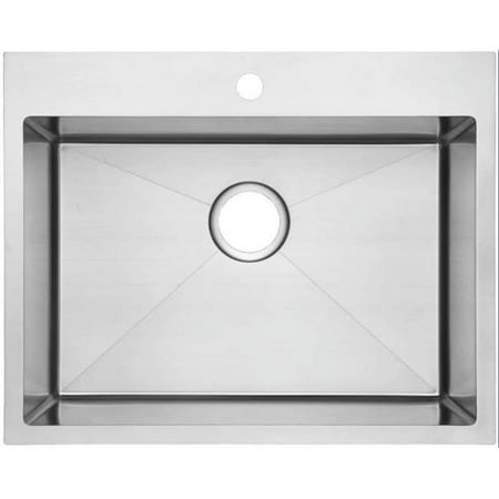 25 in. 18 Gauge CUPC Approved Brushed Nickel Laundry Sink