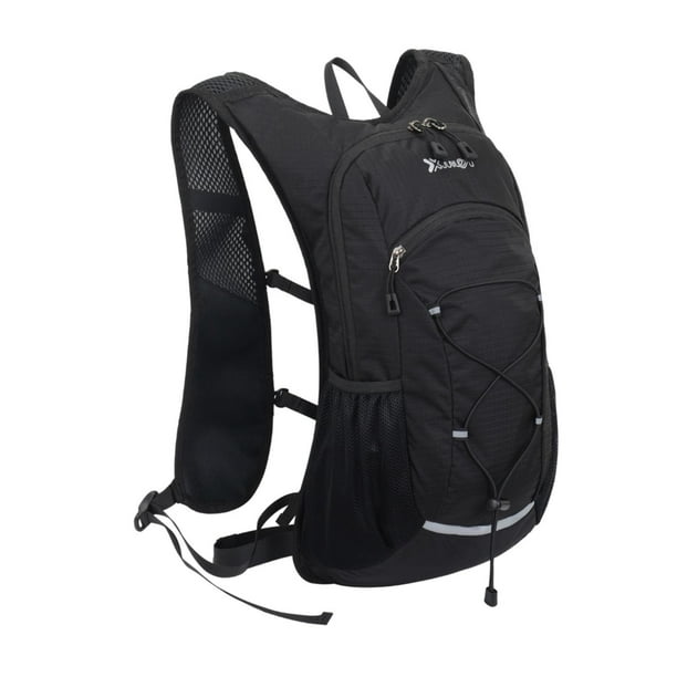 Mochila de hidratacion Bolsa de hidratacion Mochila de agua con multiples bolsillos Mochila de agua para correr Negro Walmart en linea