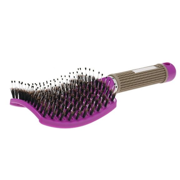 Comb,Brush Comb Hair Brush  Hair Dsfen Zroven Women Boar  Brush - Curved Hair Zroven Dsfen - Curved Dsfen Purple