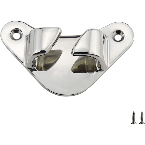 ABCISI Marine Grade Stainless Steel 316 4-1/4"(105mm) Boat Angled Bow Chocks Yacht Deck Dock Mooring Rope Cleat Chock