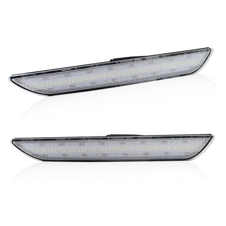 Clear White LED Side Marker Lights For 2015-2020 Ford Mustang - Plug & Play Set 4 thumbnail image