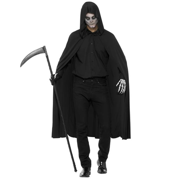 Cosplay Life Halloween Black Cloak Polyester Versatile for Many Costumes