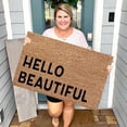 thumbnail image 2 of Summer Door Mat Durable Front Welcome Mat Front Door Mat Inside Entrance Rectangular Coir and Rubber Entryway Welcome Doormat Funny Door Mats Outdoor Indoor Non-Slip Doormat for Entryway 16x24IN, 2 of 5