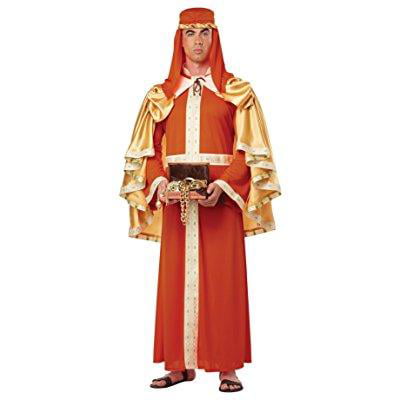 california costumes men's gaspar of india adult, orange, medium