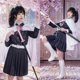 thumbnail image 4 of Disfraz de Tsuyuri Kanao para adulto y niño, disfraz de Anime Tsuyuri Kanao, uniforme para mujer, Kimono Haori, regalo de Navidad, Carnaval femenino, 4 of 5