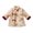 Beige, variant on KAUOD Girls Chinese Traditional Corduroy Coats Cute Embroidery Winter Fleece 𝗧ang Jackets Kids New Years Open Front Clothes