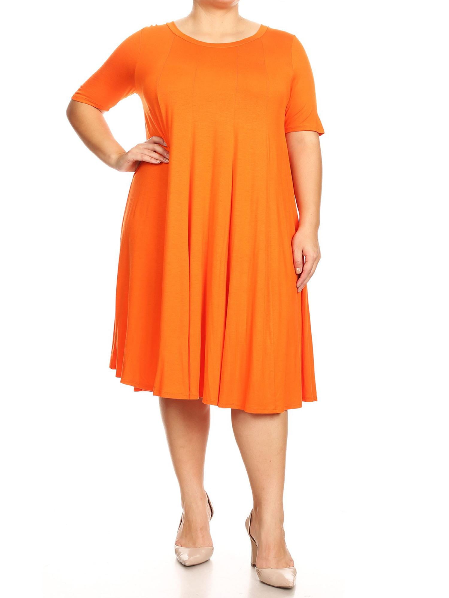 MOA COLLECTION Women's Plus Oversize Solid Casual Loose Fit Short