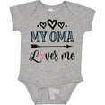 thumbnail image 3 of Inktastic My Oma Loves Me Grandchild Girls Baby Bodysuit, 3 of 5
