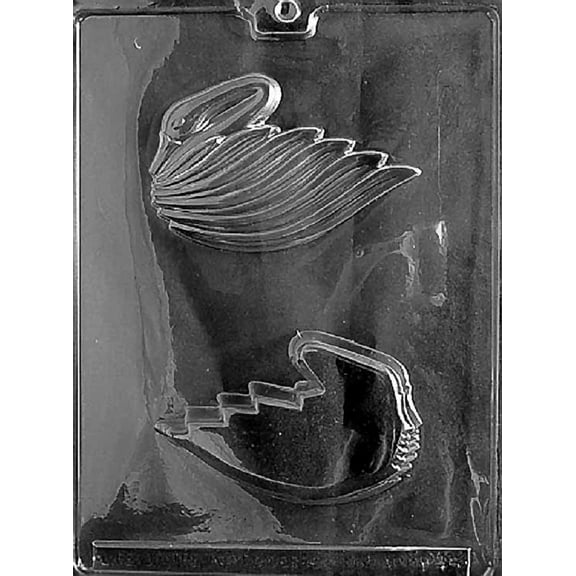 Grandmama's Goodies W045 Swan Dessert Cup Wedding Shower Chocolate Candy Soap Mold with Exclusive Molding Instructions