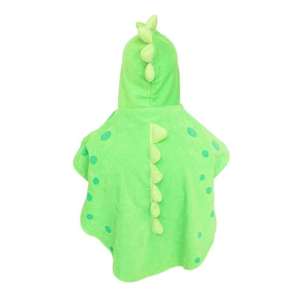 Children Bath Towel Robe Kids Hooded Beach Swimming Poncho Dinosaur Pattern (Green, 55cm*110cm)