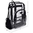 thumbnail image 2 of Mochila Masirs, resistente, transparente, aprobada para estadios, 16 x 28 cm, 2 of 6