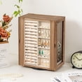 thumbnail image 5 of 360° Rotating Jewelry Box for Women, Wooden Large Jewelry Organizer with 5 Drawers, Vertical Open Design Jewelry Organizers and Storage for Earring Ring Necklace Bracelet,Rustic Brown, 5 of 8