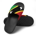 thumbnail image 4 of GZHJMY Stylish Slides for Women Men, St Kitts and Nevis United Nation Flag Soft Flexible Slip-on Sandals Slippers, 4 of 7