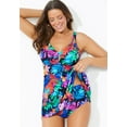 thumbnail image 5 of Swimsuits for All Women's Plus Size Loop Strap Two-Piece Swimdress, 5 of 6