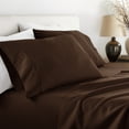 thumbnail image 2 of Noble Linens 2 Piece Pillow Case Set, Chocolate, King, 2 of 11