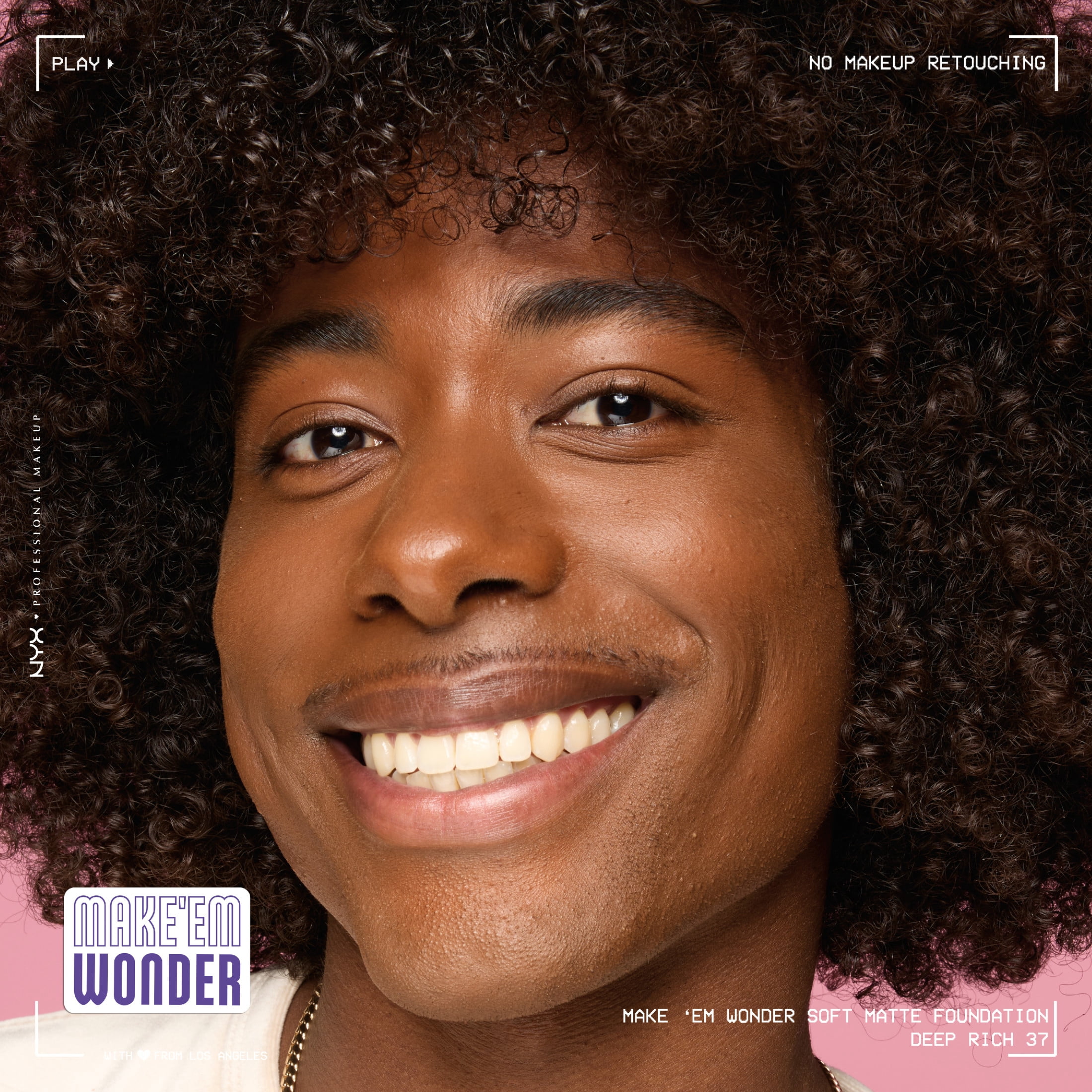 NYX Professional Makeup Make Me Wonder Make 'EM Wonder, 24H Soft Matte Foundation, DEEP RICH, 0.84 fl oz
