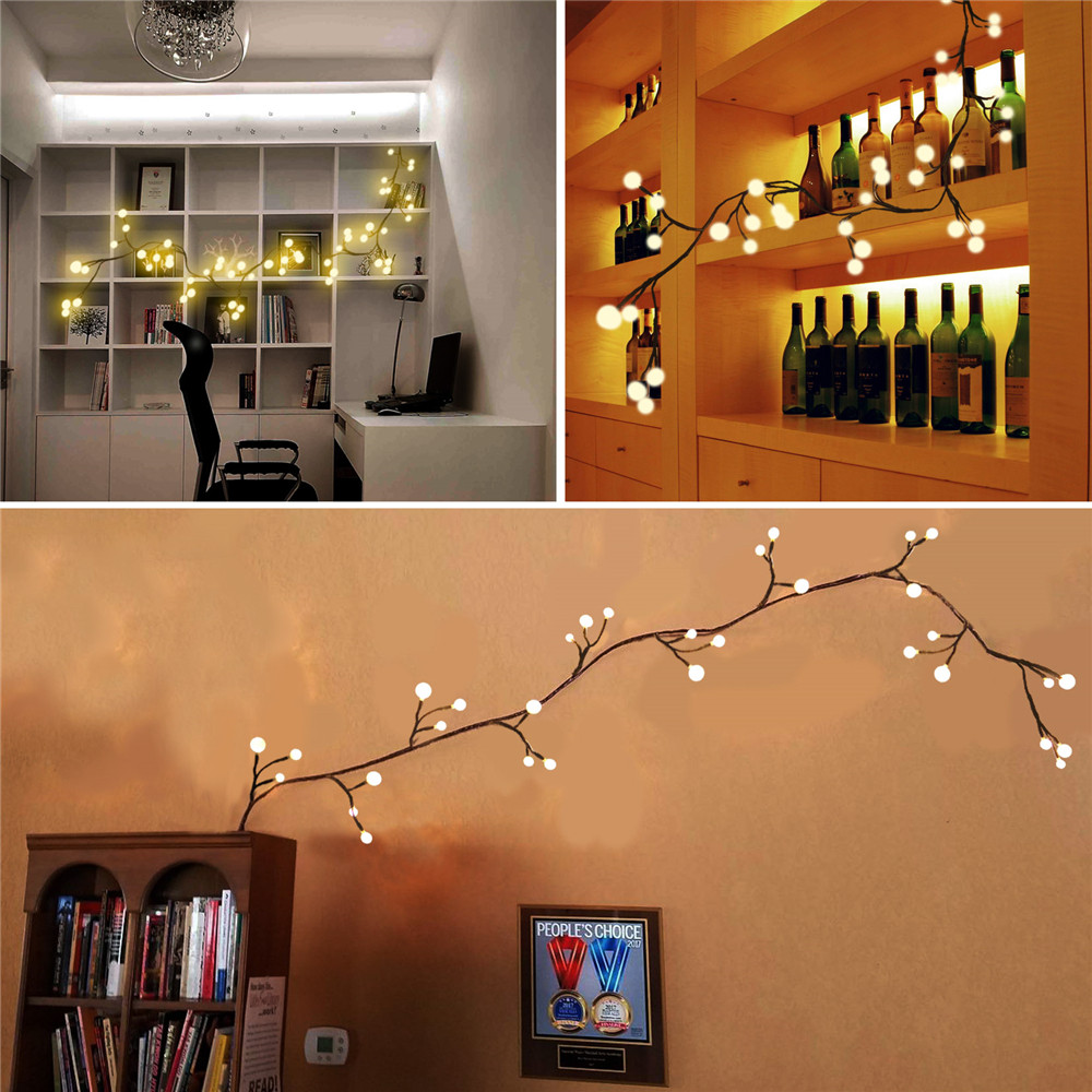 72 Bulbs 8 Modes Plug in Decorative Starry Fairy Lights for Bedroom