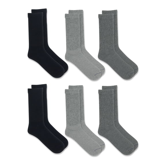 Dr. Scholl's Men's Diabetes and Circulatory Crew Socks, 6 Pack