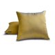 thumbnail image 3 of Fundas de almohada lisas HomeCentric en turquesa y dorado (paquete de 2), 65 x 65 cm (26 x 26 pulgadas), fundas de almohada europeas, fundas de almohada europeas lisas y lisas de seda artística para, 3 of 5