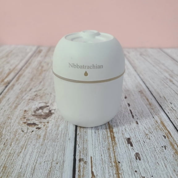 Nbbatrachian Air humidifying apparatus – Quiet, Adjustable Mist, USB‑Powered Mini Humidifier for Home, Office & Travel (White)