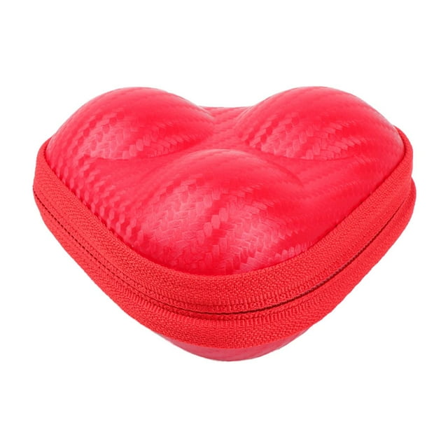 Lipstore Table Tennis Ball Case Hold 3 Ball Pickleball Case for Training Gift Outdoor Red