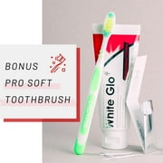 White Glo Professional Choice Whitening Toothpaste, Fluoride Toothpaste for Stain Removal and Daily Care