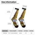 thumbnail image 2 of KLL Fishing Gnome Fisherman Print Cool Socks Men's Women's Crew Socks Funny Crazy Novelty Stockings, 2 of 6
