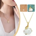 thumbnail image 2 of Rabbit Necklace Drop Dangle Jewelry Women NEW FAST C9P3, 2 of 6