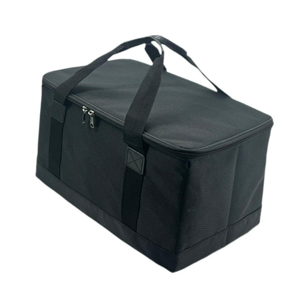 Bolsa de transporte para parrilla, plegable, impermeable, para equipo de camping Negro