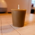 thumbnail image 3 of 100% Bayberry Wax And Beeswax Traditional Votive Candle, 3 of 4