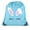 Baby Blue, variant on Easter Basket Bags, Bulk Drawstring Backpacks, Party Favor Goody Bags for Easter - Bunny Face