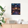 thumbnail image 7 of Halloween Pumpkin Head Haunted House Halloween Series Poster Canvas,Suitable for Home Decoration,Dining Room Decor, Bedroom Art, Wall Decor Living Room, Wall Art, Frameless 12x16inch, 7 of 7