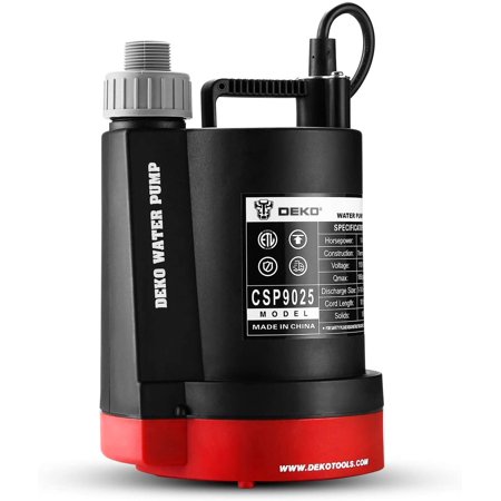 

Submersible Water Pump 1/4 HP 1850GPH Thermoplastic Utility Pump Portable Electric Water Removal Pump for Swimming Pool Garden Tub Pond with 10-Foot Cord