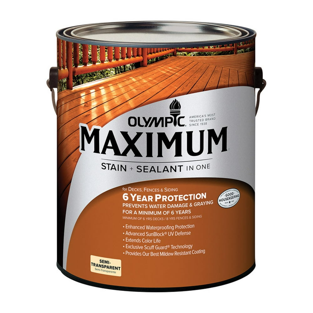 Olympic Oil Stain Oil Base Exterior Cedar Natural Tone Semi Transparent 1 Gl Case of 4 Walmart