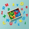 thumbnail image 3 of Melissa & Doug 52 Wooden Alphabet Magnets in a Box - Uppercase and Lowercase Letters - FSC Certified, 3 of 5