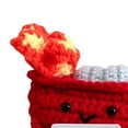 thumbnail image 3 of Crochet Trash Can Fire Dumpster Positive Con Tarjeta Alentadora, 3 of 9