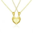 thumbnail image 4 of RuiJiao Two Souls One Heart Pendant Necklaces for Couple,Couple Necklaces Pair Of Three-dimensional Love Heart Magnet Splicing Necklace Wishing Stone, 4 of 5