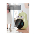thumbnail image 2 of Alarm Clock for Kids Cute Pear Design, Snooze, Triple Alarms, 5 Ringtones- Digital Wake Up Clock Rechargeable Pink, 2 of 7