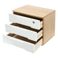 thumbnail image 6 of Wooden Desktop Storage Box, Desk Organizer, Desktop Box with Lockable Drawers, 6 of 13