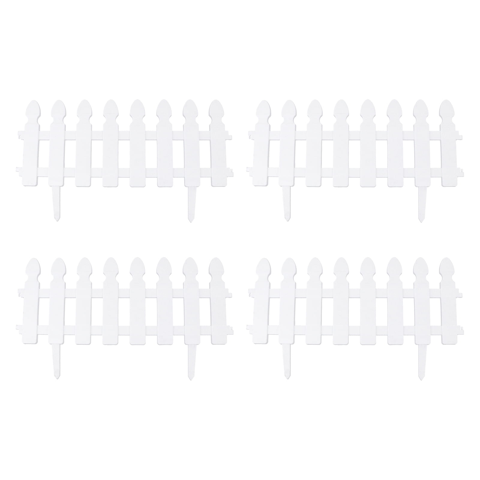 Fence Border Garden Edging Picket Panels Landscape Lawn Flowerbeds Decorative Plastictree Fencing Mini Christmas Fences