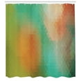 thumbnail image 3 of Geometric Shower Curtain, Modern Blurry Inspired Polygonal Design with Mosaic Triangles Bokeh Effect, Fabric Bathroom Set with Hooks, 69W X 75L Inches Long, Multicolor, by Ambesonne, 3 of 3