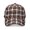 Brown and White Checkered Pattern, variant on Gray and Black Checkered Pattern Baseball Cap, Outdoor Travel Cap with Snap Closure & Sweatband, Polyester Construction Gifts for Birthday Christmas Thanksgiving