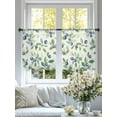 thumbnail image 4 of Sheer Curtains 45 inches Long 2 Panels Set Summer Fruit Watercolor Purple Blueberry Tiers Sheers Rod Pocket Small Window Short Curtains for Kitchen Cafe, Each 52" W x 45" L, 4 of 7