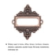 thumbnail image 4 of Soportes de Metal Unique Bargains 55x62mm 6uds Marrón, 4 of 6