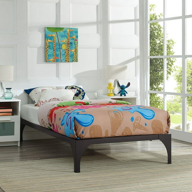Modway Ollie Kids Twin Steel Platform Bed Frame, Multiple Colors