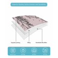 thumbnail image 5 of Quilts Twin Size Bedding Set, Pink Black Branches Lightweight Quilted Comforter, Botanical Dead Tree Birds Soft Reversible Bedspread Coverlet with Pillow Covers for All Season, 68" x 86", 5 of 7